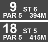 Details of holes 9 and 18 - Ladies
