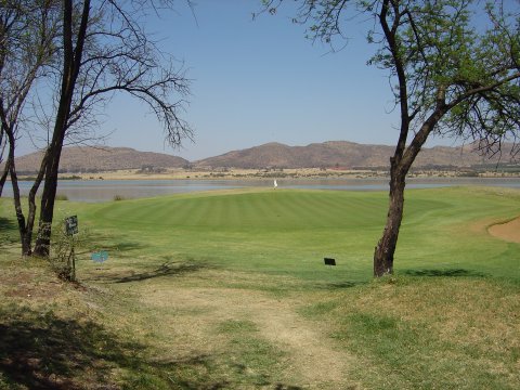 The 8th Green from out of the trees